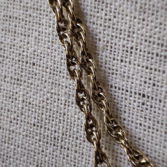 Kendra Scott Necklace Gold Tone Tassel Chain Faux Turquoise FLAW - Picture 12 of 14